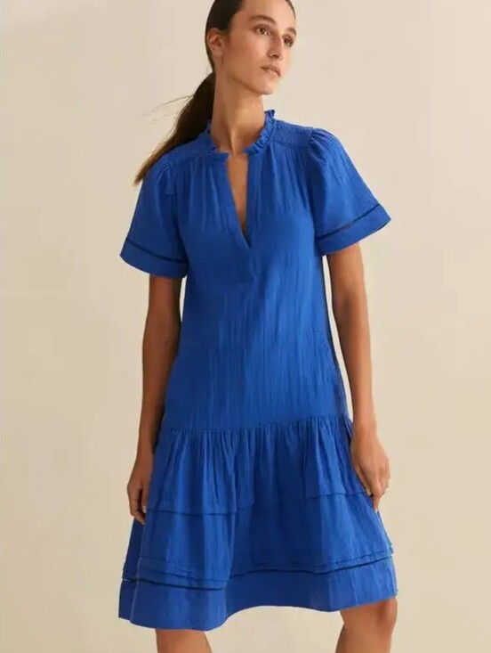 ME+EM Dresses & Skirts - ME+EM Cheesecloth Pleat Detail Swing